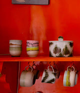 4 Café cups Deco en céramique émaillée HK Living lifestyle