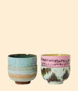 Bol à nouilles en céramique émaillée HK Living pour repas du quotidien