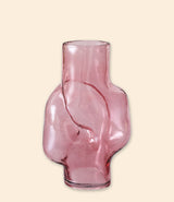 vase gleam en verre high rose hk living