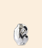 vase en verre gleam small chrome hk living