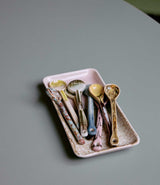 Lot de cuillères en grès motif graphique Sketch M HK Living