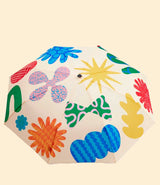 Parapluie compact Deli à motif de formes de pâtes, poignée tête de canard, Original Duckhead