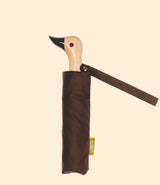 Parapluie compact Espresso en plastique recyclé, Original Duckhead