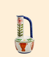 Vase Bijao Mix en céramique peinte à la main décoratif