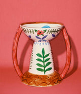 Vase Charapita Mix en céramique peinte à la main multicolore