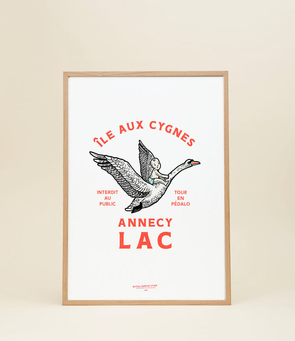 Affiche Ile aux Cygnes par Biutiful Lovers Club.