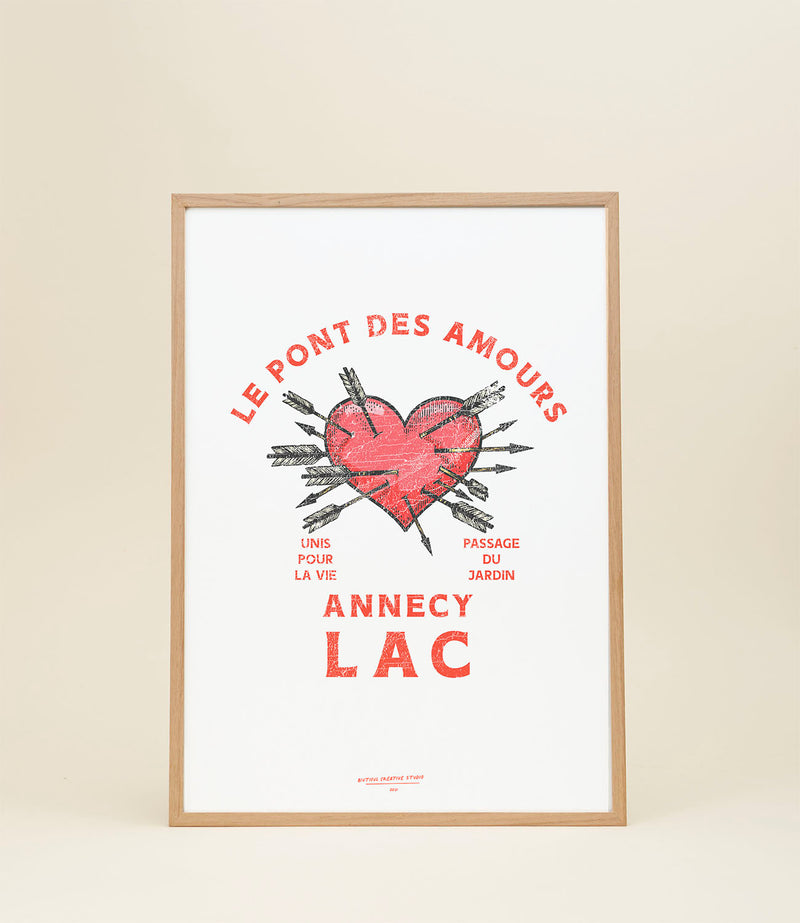 Affiche Pont des Amours par Biutiful Lovers Club.