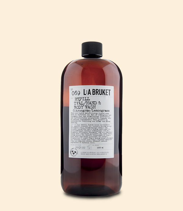 nettoyant mains et corps 069 Lemongrass LA Bruket 1000 ml