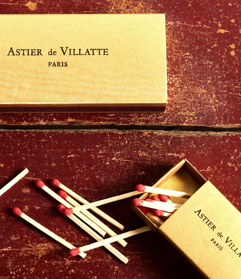 boîte allumettes dorée Astier de Villatte