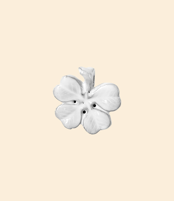 pendentif trèfle céramique Astier de Villatte