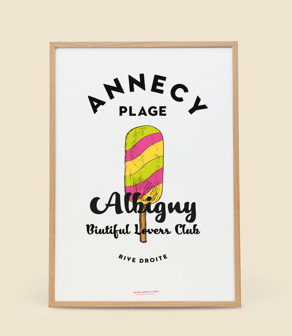 Affiche Annecy Albigny Ice Cream 2024