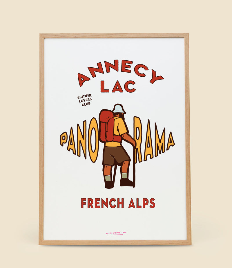 Affiche Annecy French Alps Panorama 2024