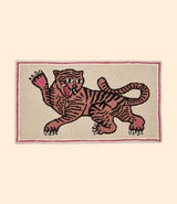 Pink Tiger Frame Rug 50 x 90 cm