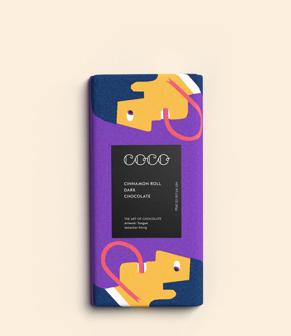 Tablette chocolat noir Cinnamon Roll COCO Chocolatier 80g