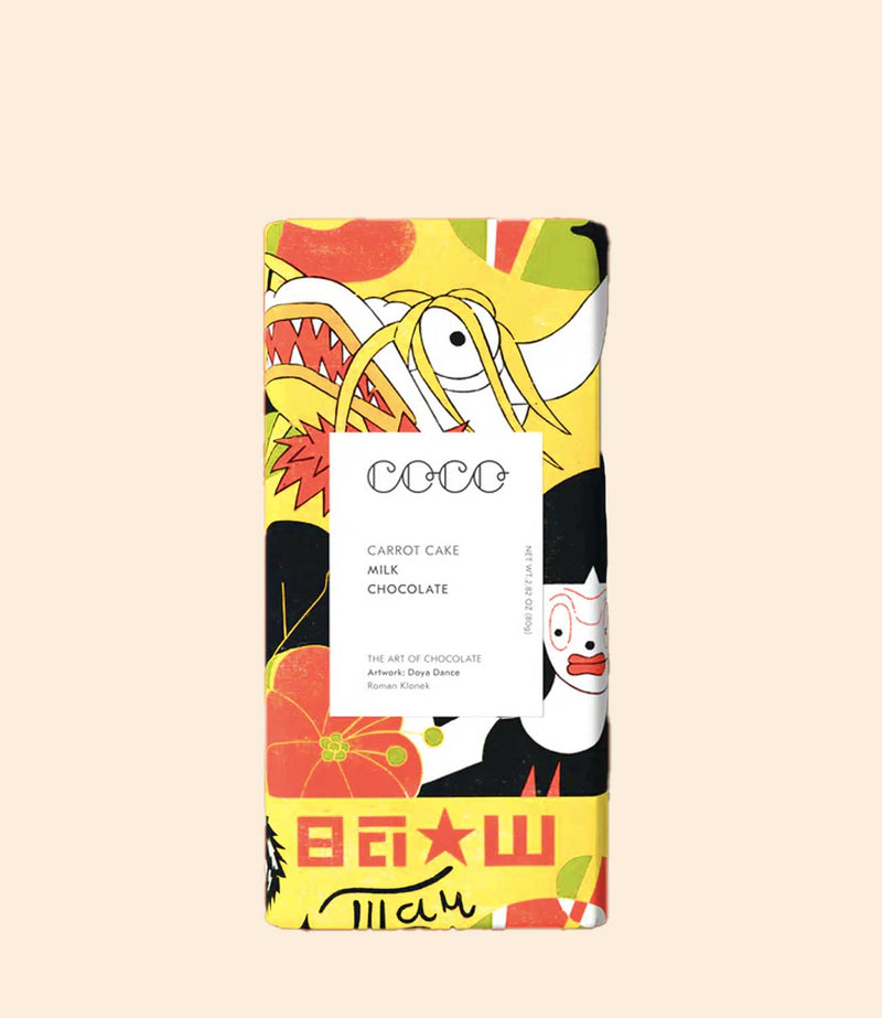 Tablette chocolat au lait Carrot Cake COCO Chocolatier 80 g
