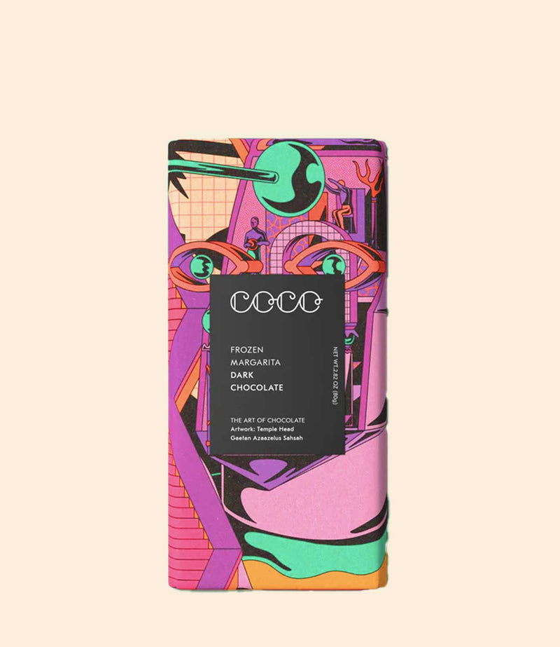 Tablette chocolat noir Margarita glacée COCO Chocolatier 80g