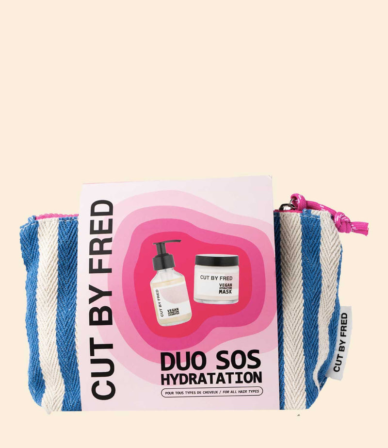 coffret soin cheveux sos duo hydratation cut by fred