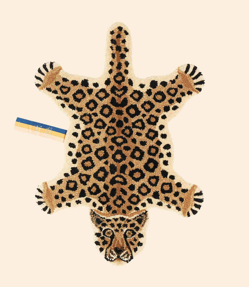 tapis loony leopard 100% laine doing goods