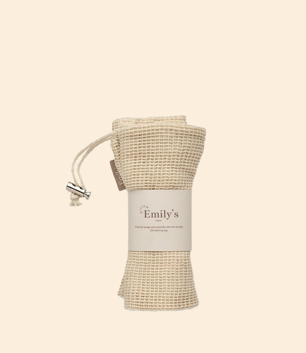 Filet de lavage en coton bio pour linge délicat 26x33 cm – Emily’s Pillow