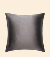 Taie d’oreiller en pure soie gris foncé 22 momme 65x65 oeko tex