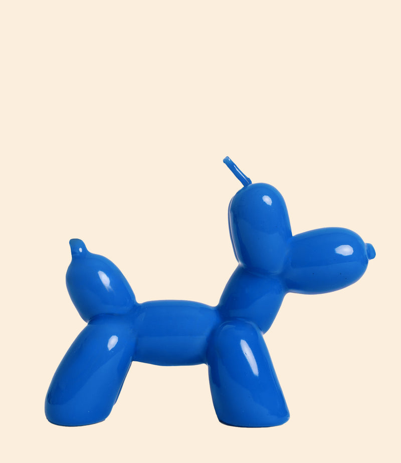 bougie dog balloon electric blue helio ferretti