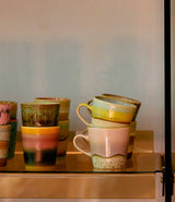 Mugs Americano Rococo en céramique émaillée HK Living lifestyle