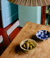 Grand plateau Ribble Bowl en céramique mokka beige HK Living