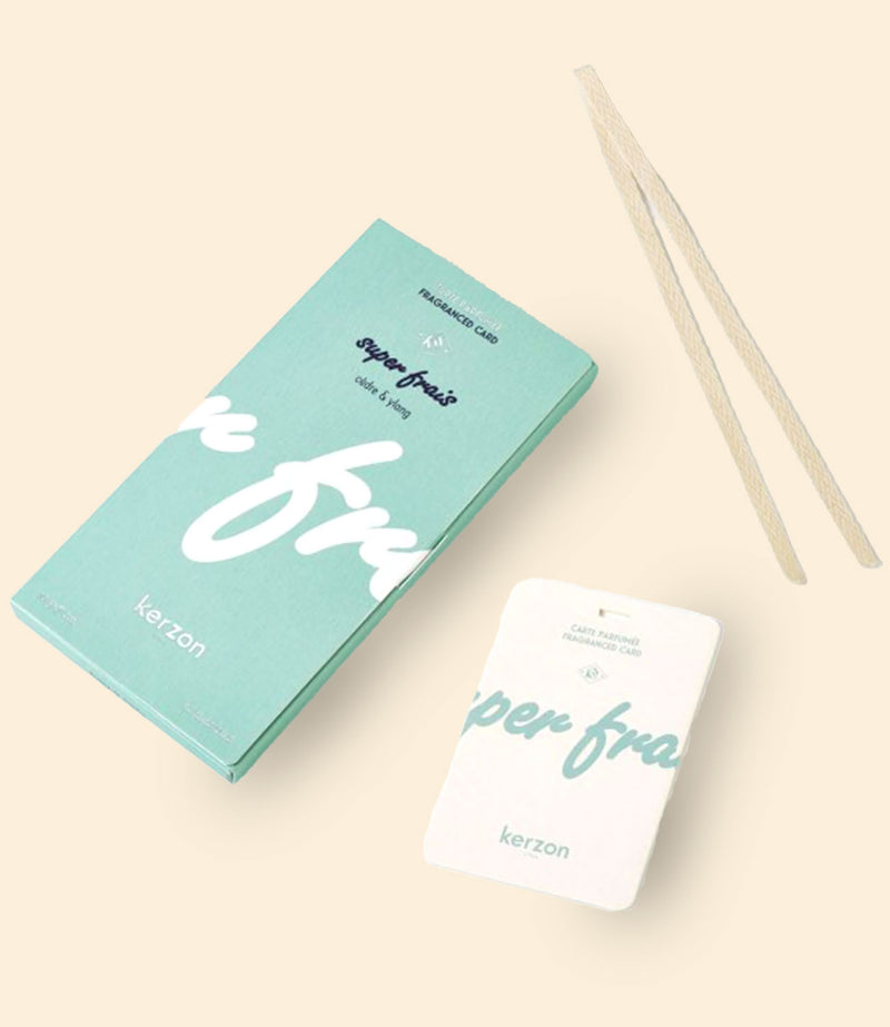 carte parfumée super frais kerzon packaging