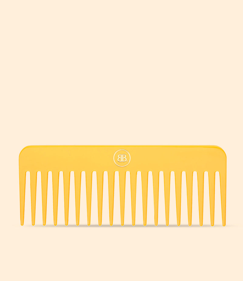 peigne démêlant jaune 100% acétate de cellulose par La Bonne Brosse