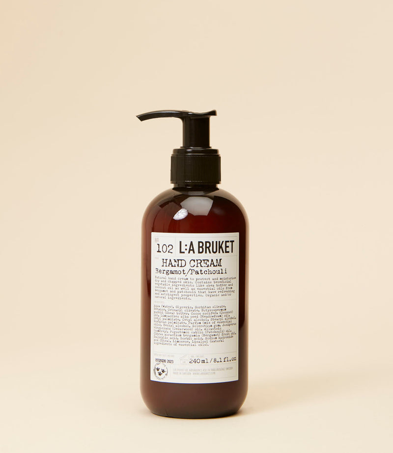 Crème Mains Bergamote et Patchouli N°102 par LA BRUKET 240 ml