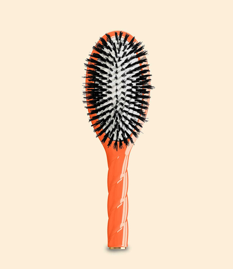 brosse à cheveux la bonne brosse orange seventies