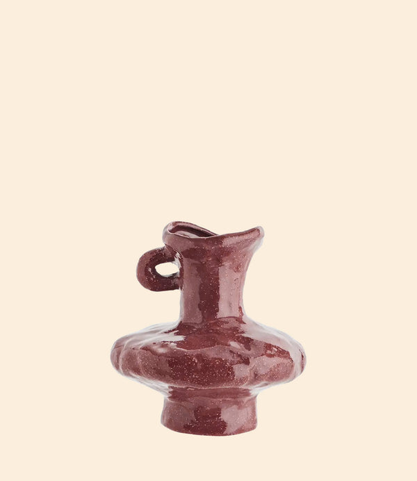Vase en Grès Antique Evasé Marron
