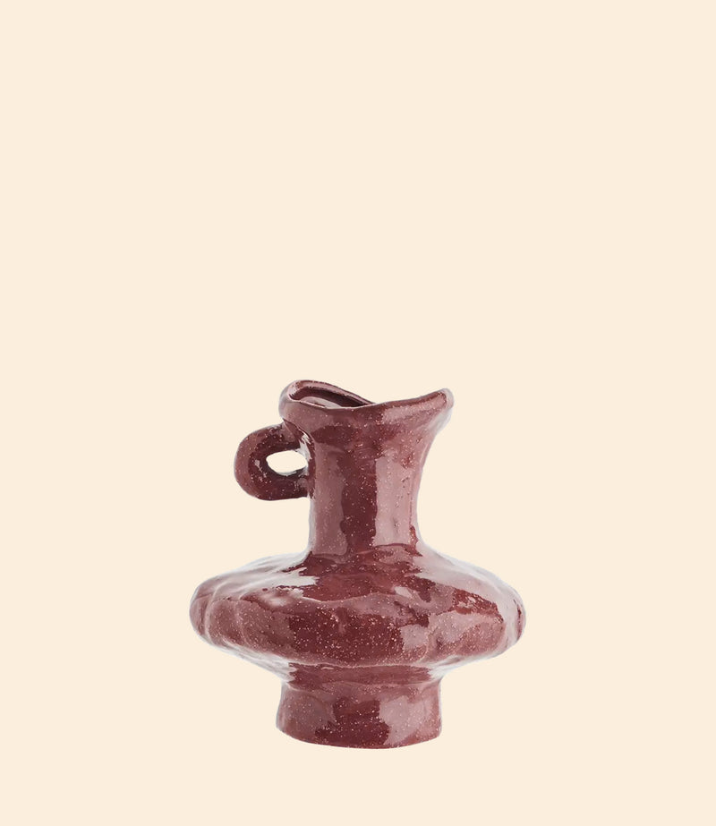 Vase en Grès Antique Evasé Marron