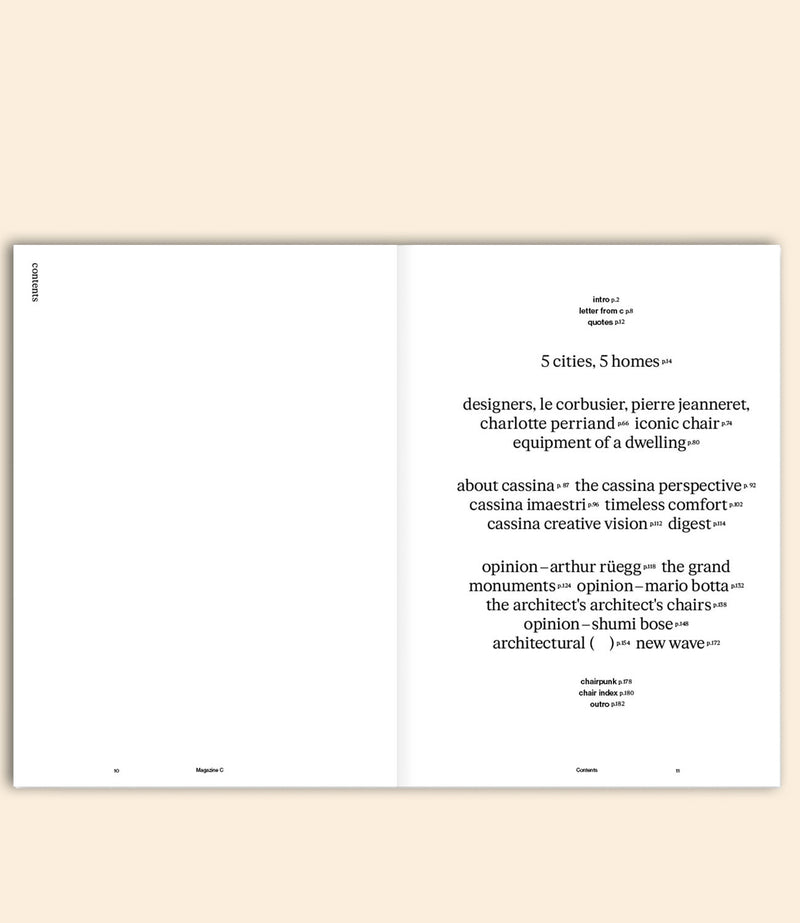 Couverture Magazine C – Fauteuil Grand Confort, analyse du design moderniste sommaire