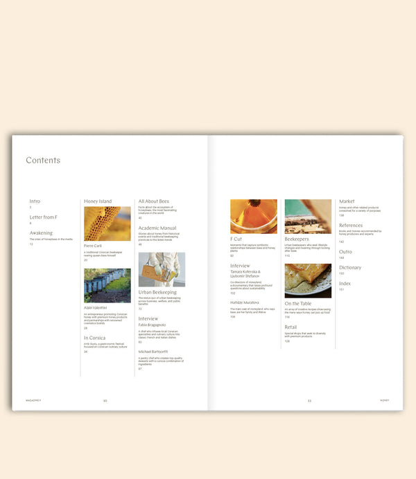 sommaire Magazine F numéro 8 honey