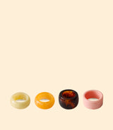 4 Ronds de serviette HK Living Sunrise pour table dressée