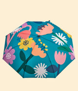 Parapluie compact Bloom à imprimé floral, poignée tête de canard, Original Duckhead