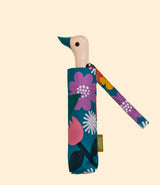 Parapluie compact Bloom à imprimé floral, poignée tête de canard, Original Duckhead