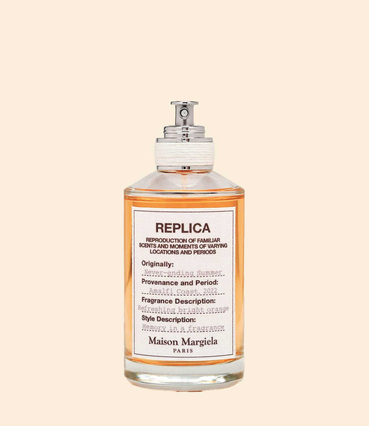Amalfi coast never ending summer maison margiela Replica Never