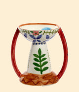 Vase Charapita Mix en céramique peinte à la main multicolore