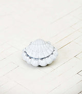 Ceramic shell box by Astier de Villatte.