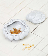Ceramic shell box by Astier de Villatte.