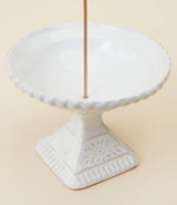 Ceramic incense holder from the César collection by Astier de Villatte.