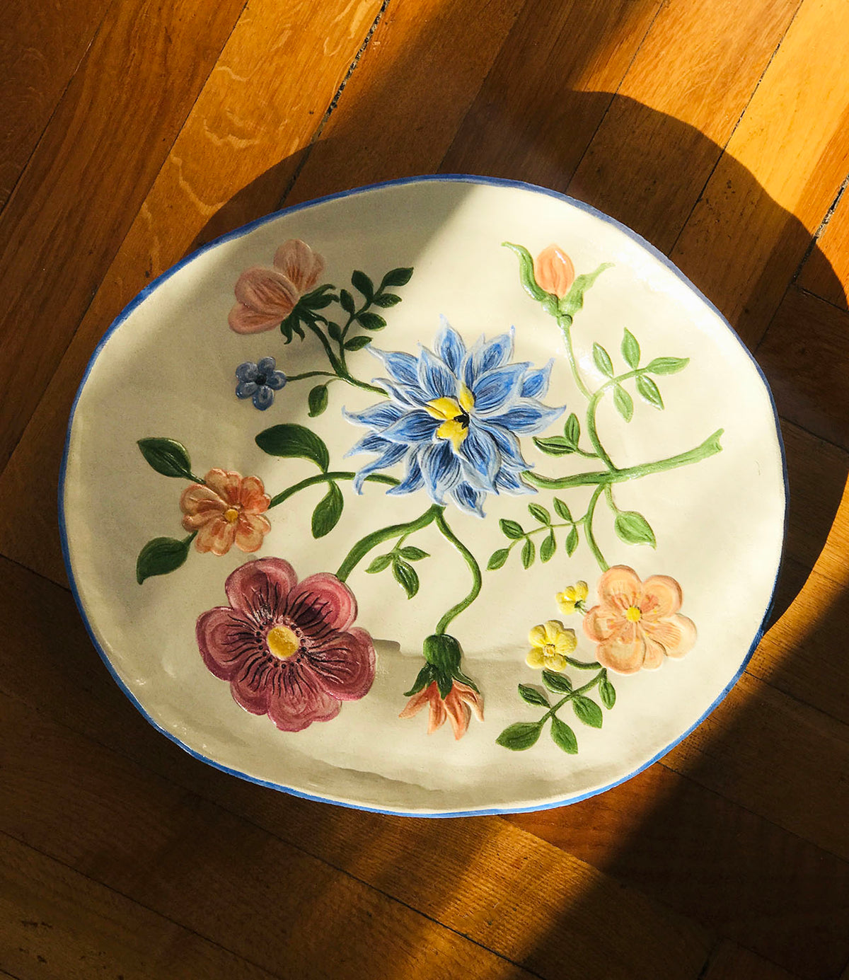 Astier de Villatte Nathalie Fleurs dish - Astier de Villatte shop