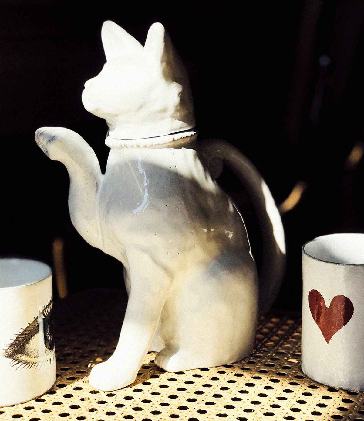 Astier de Villatte Large Cat teapot Setsuko - Astier de Villatte shop