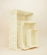 Cream Foldable Crates by Aykasa