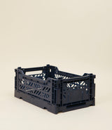 Navy Foldable Crates by Aykasa