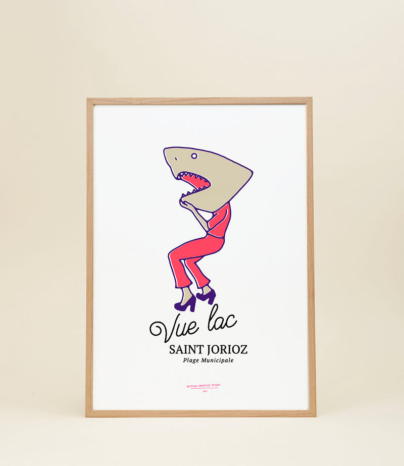 Affiche Vue Lac Saint Jorioz par Biutiful Lovers Club.