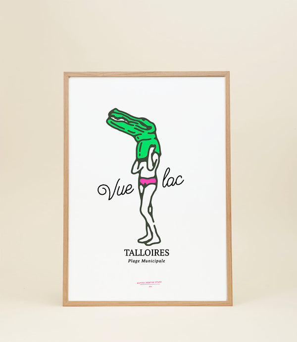 Affiche Vue Lac Talloires par Biutiful Lovers Club.