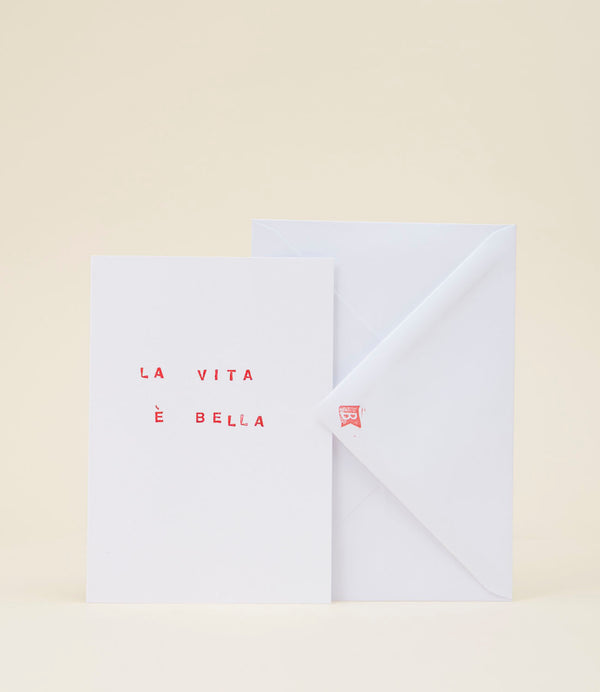 Carte La Vita E Bella par Biutiful Lovers Club.